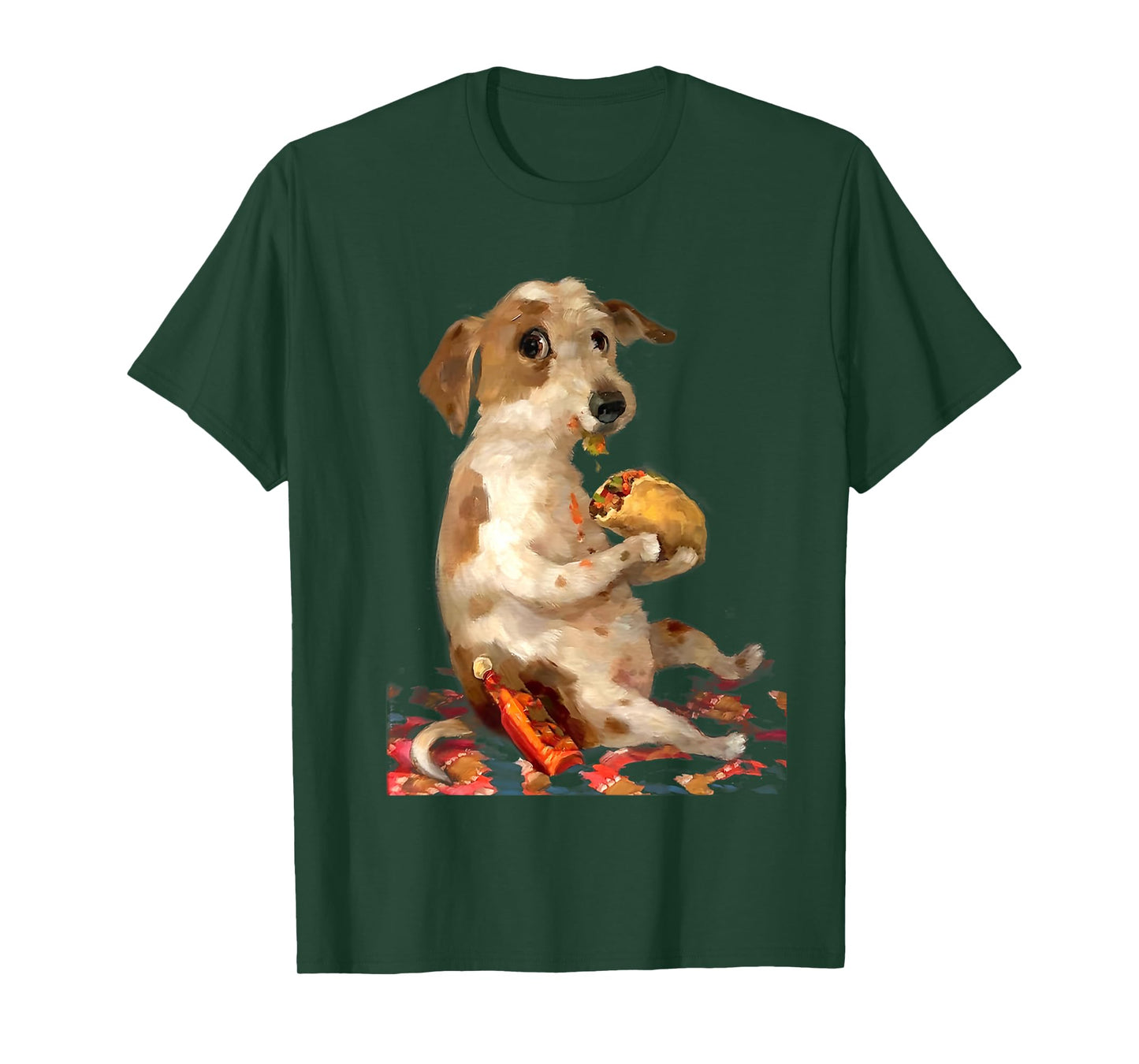 Vintage Dog chill with Taco T-Shirt