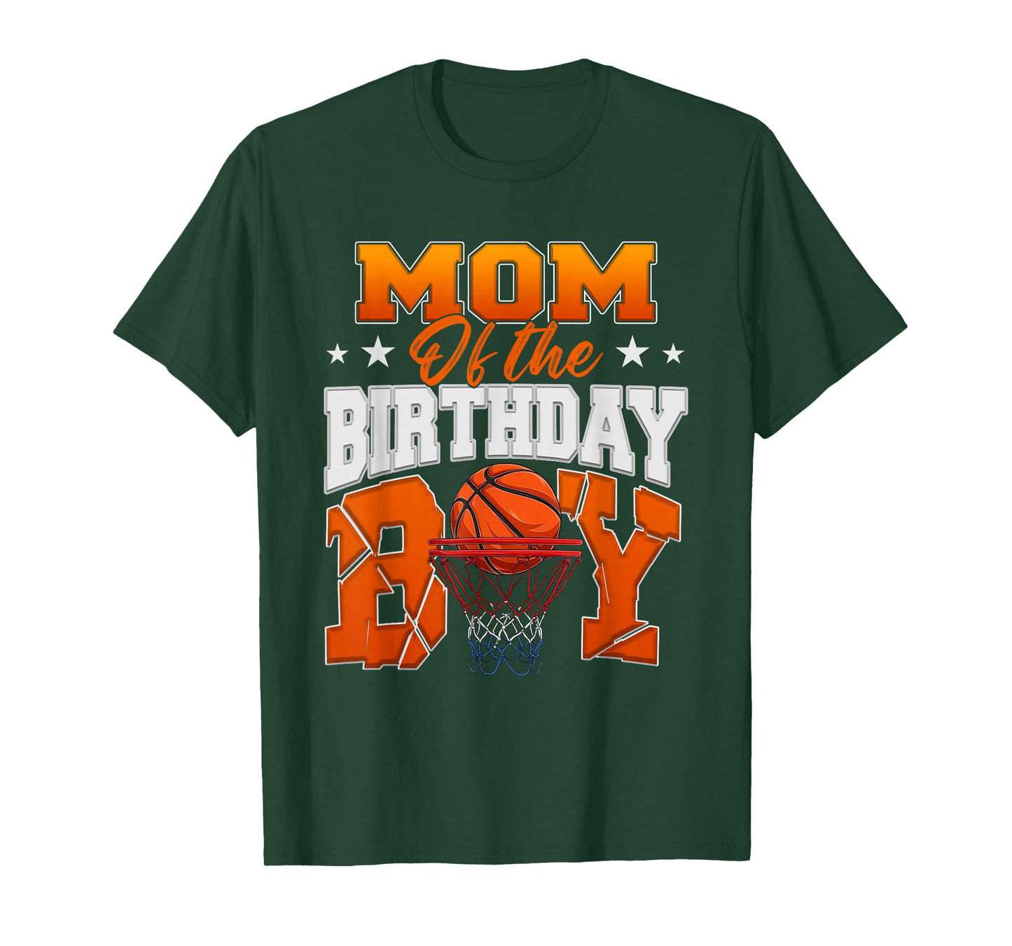 Basketball Mom of The Birthday Boy Family Matching T-Shirt