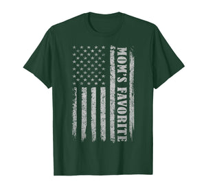 Funny Mom's Favorite USA Flag T-Shirt
