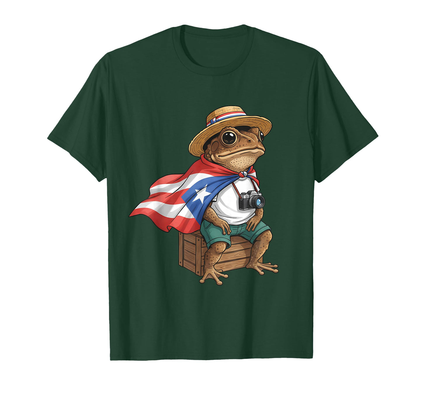 Coqui Frog Puerto Rico Flag Puerto Rican Taino Boricua T-Shirt