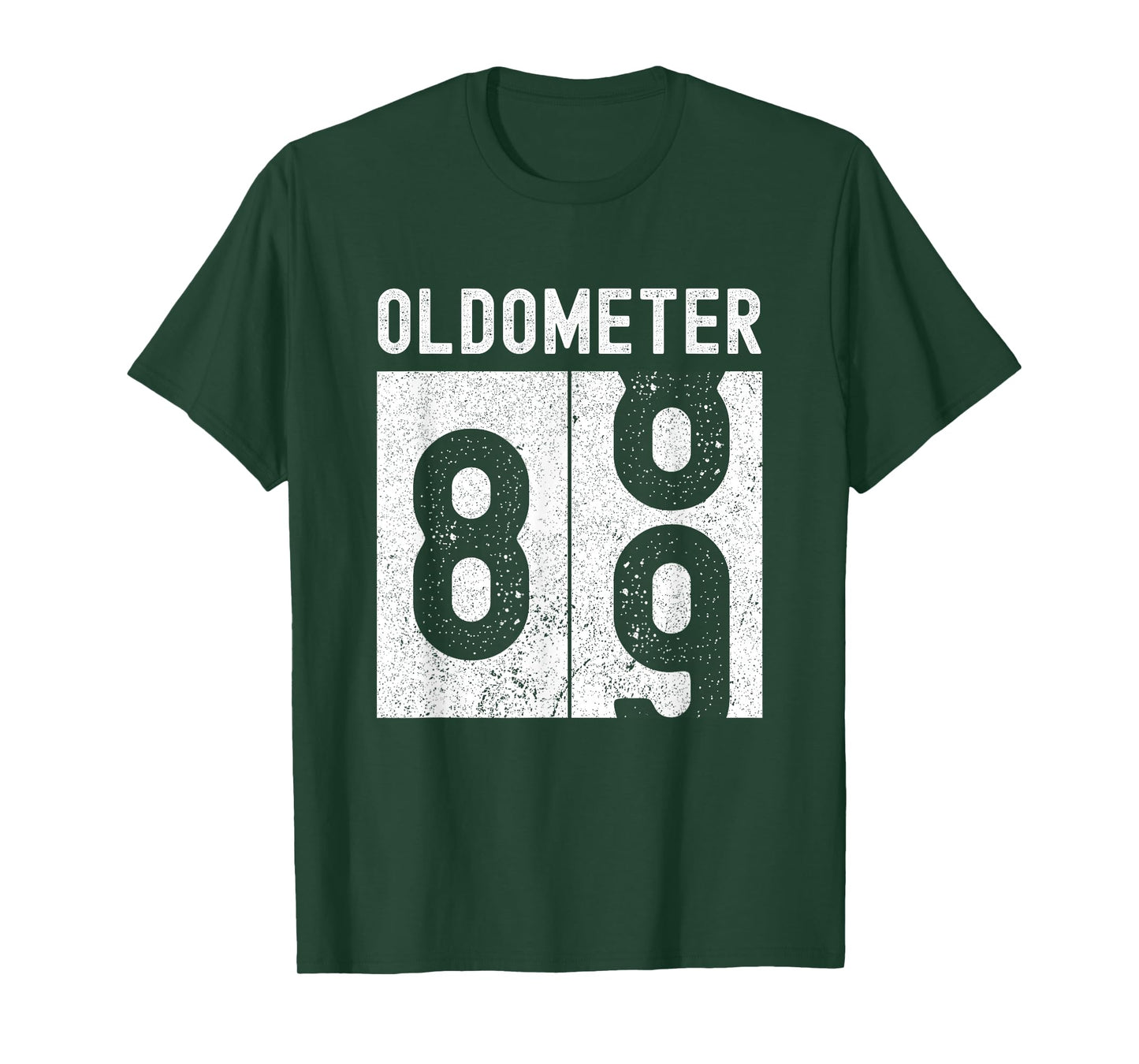 Oldometer 89th Birthday Funny Retro Turning 89 Years Old Men T-Shirt