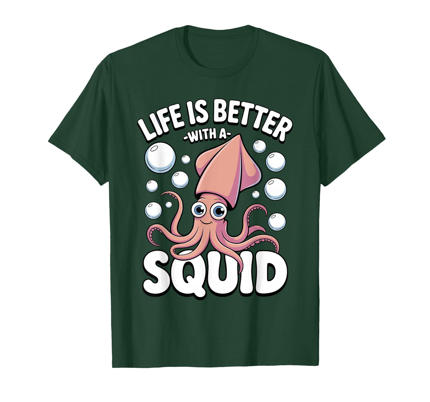 Squid Costume for Men Women Kids Adults Octopus Squid Lovers T-Shirt