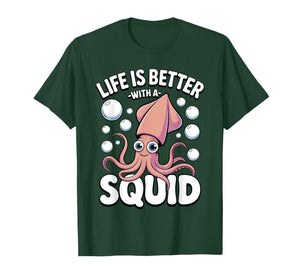 Squid Costume for Men Women Kids Adults Octopus Squid Lovers T-Shirt