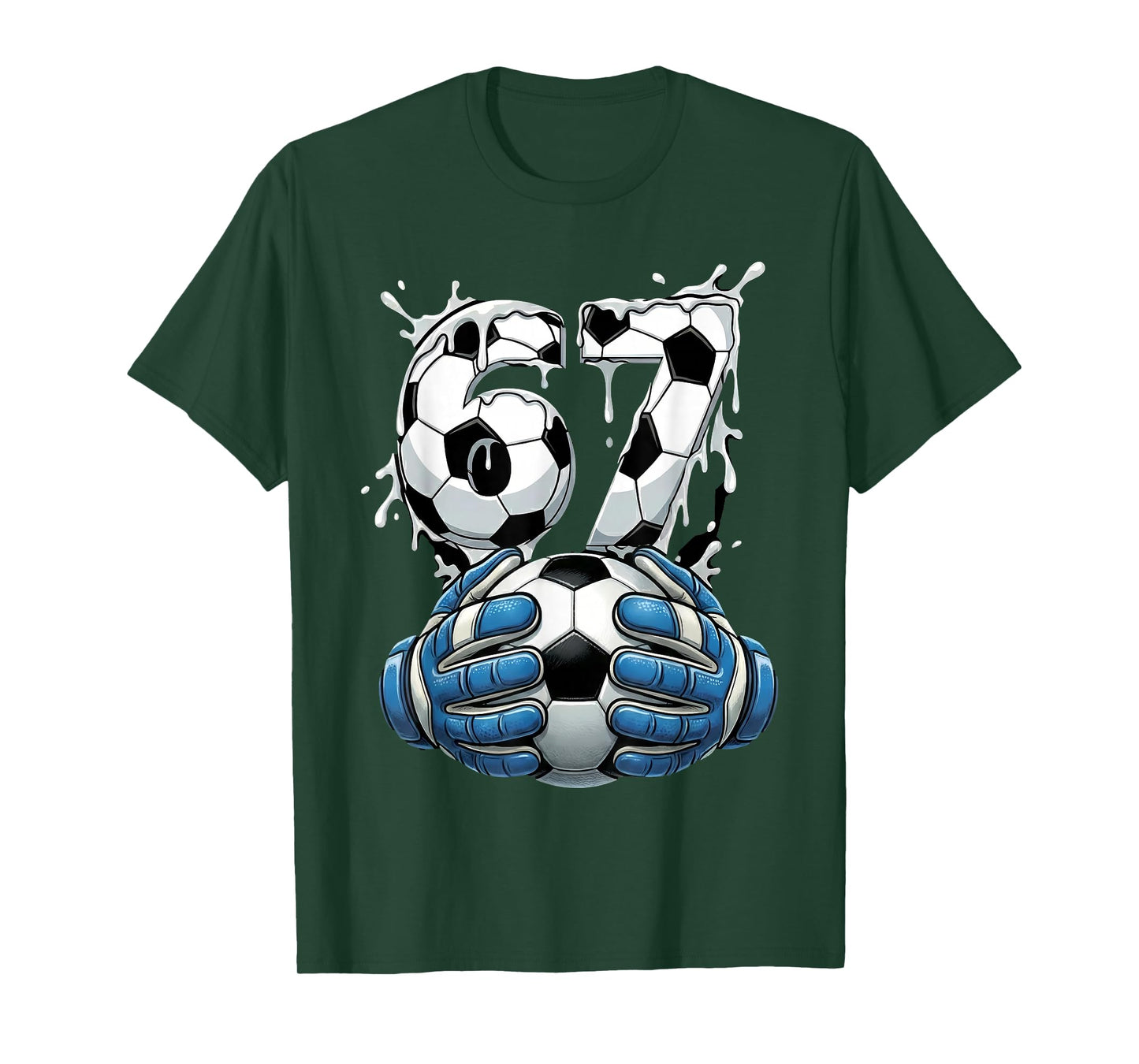 Soccer Drip Number 67 Boys Soccer Goalkeeper 67 T-Shirt