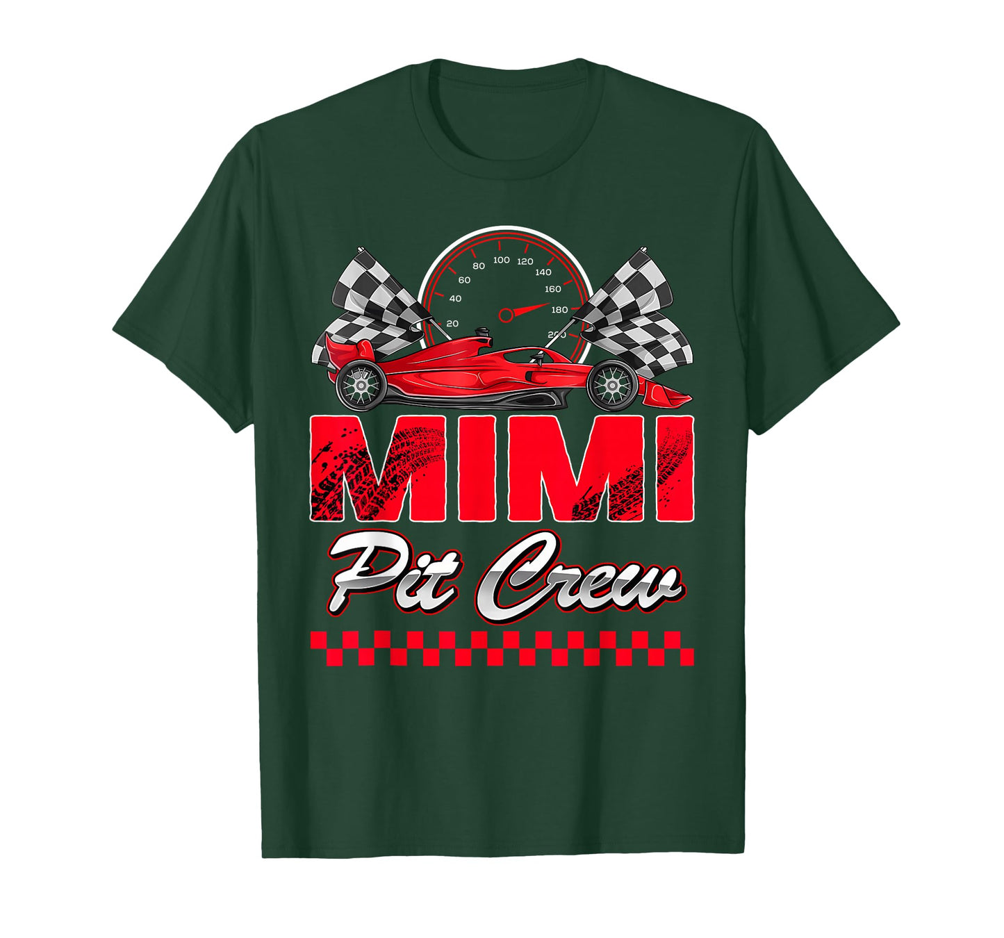 Mimi Pit Crew Racing Family Race Car Birthday Boy T-Shirt