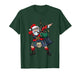 Christmas Santa Playing Scottish Bagpipes Funny Holiday Dab T-Shirt
