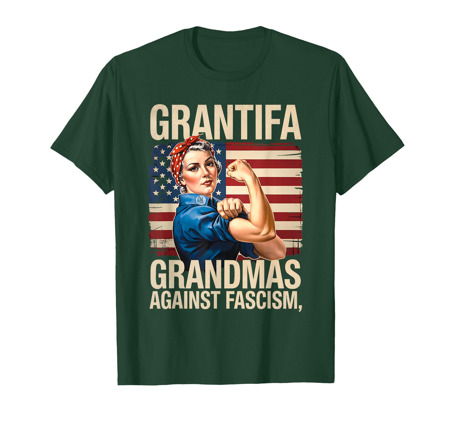 Grantifa Grandmas Against Fascism Feminist Political T-Shirt