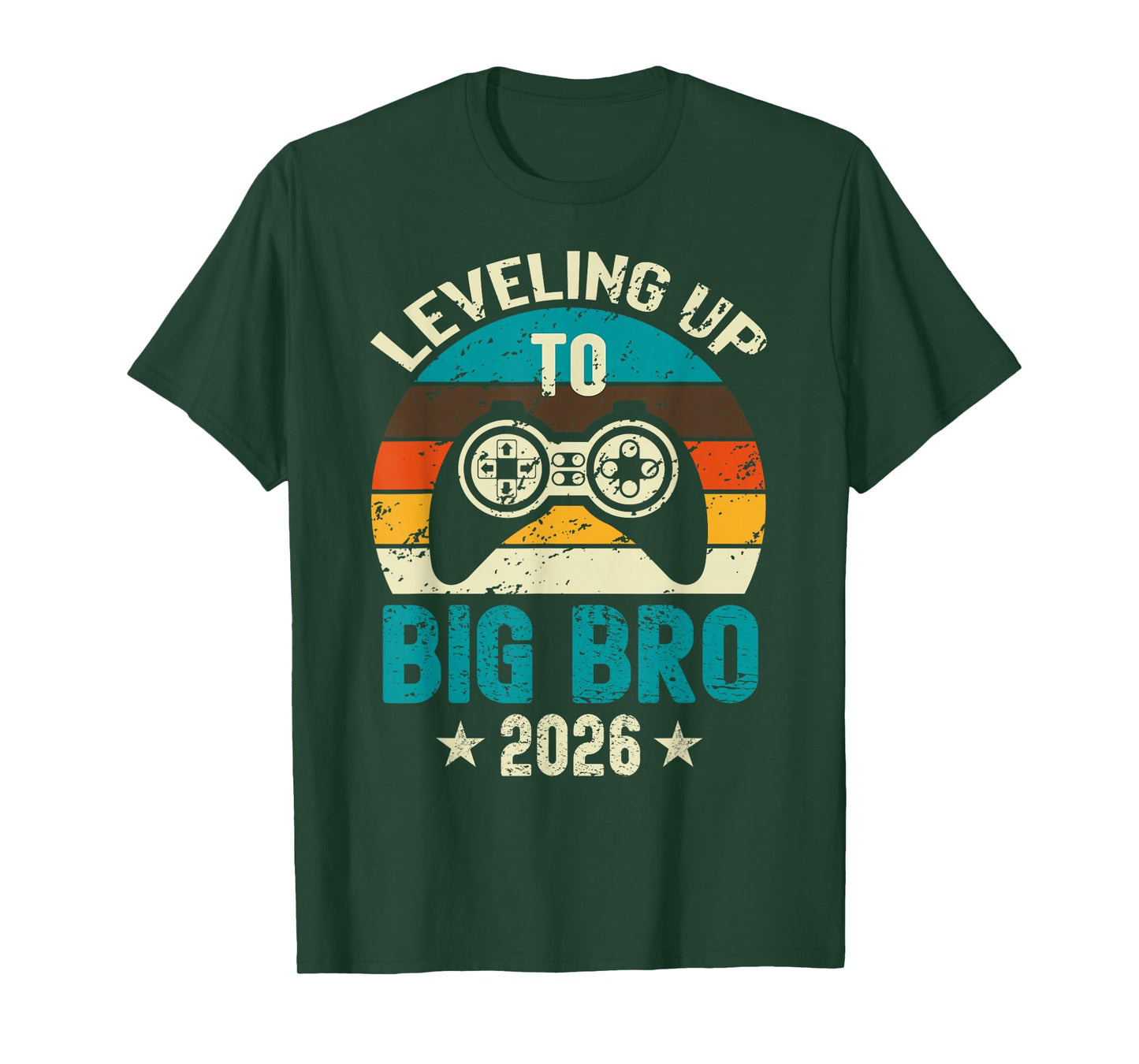 Leveling Up to Big Brother 2026 Level Unlocked Video Gamer T-Shirt
