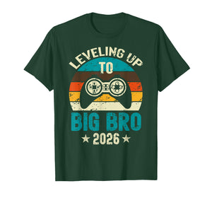 Leveling Up to Big Brother 2026 Level Unlocked Video Gamer T-Shirt