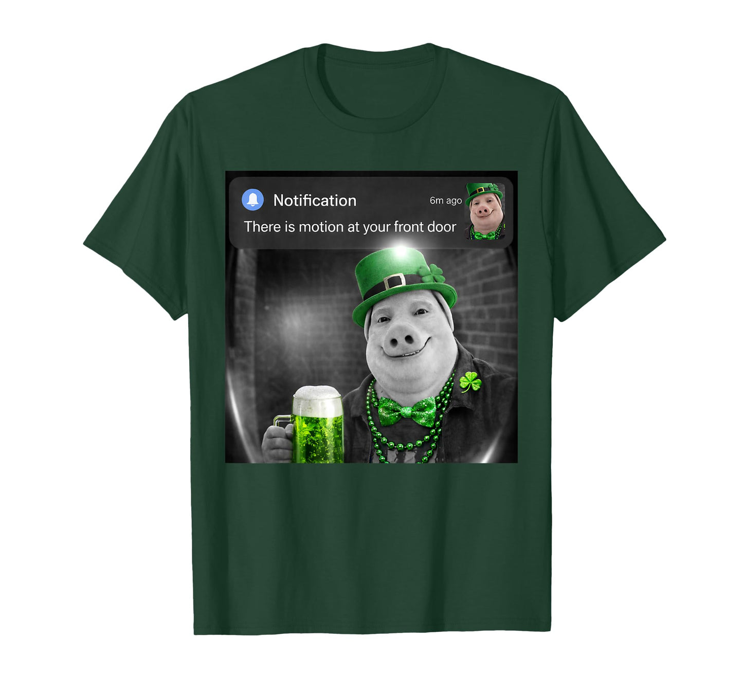 Funny St Patricks Day John Pork with Motion Meme T-Shirt