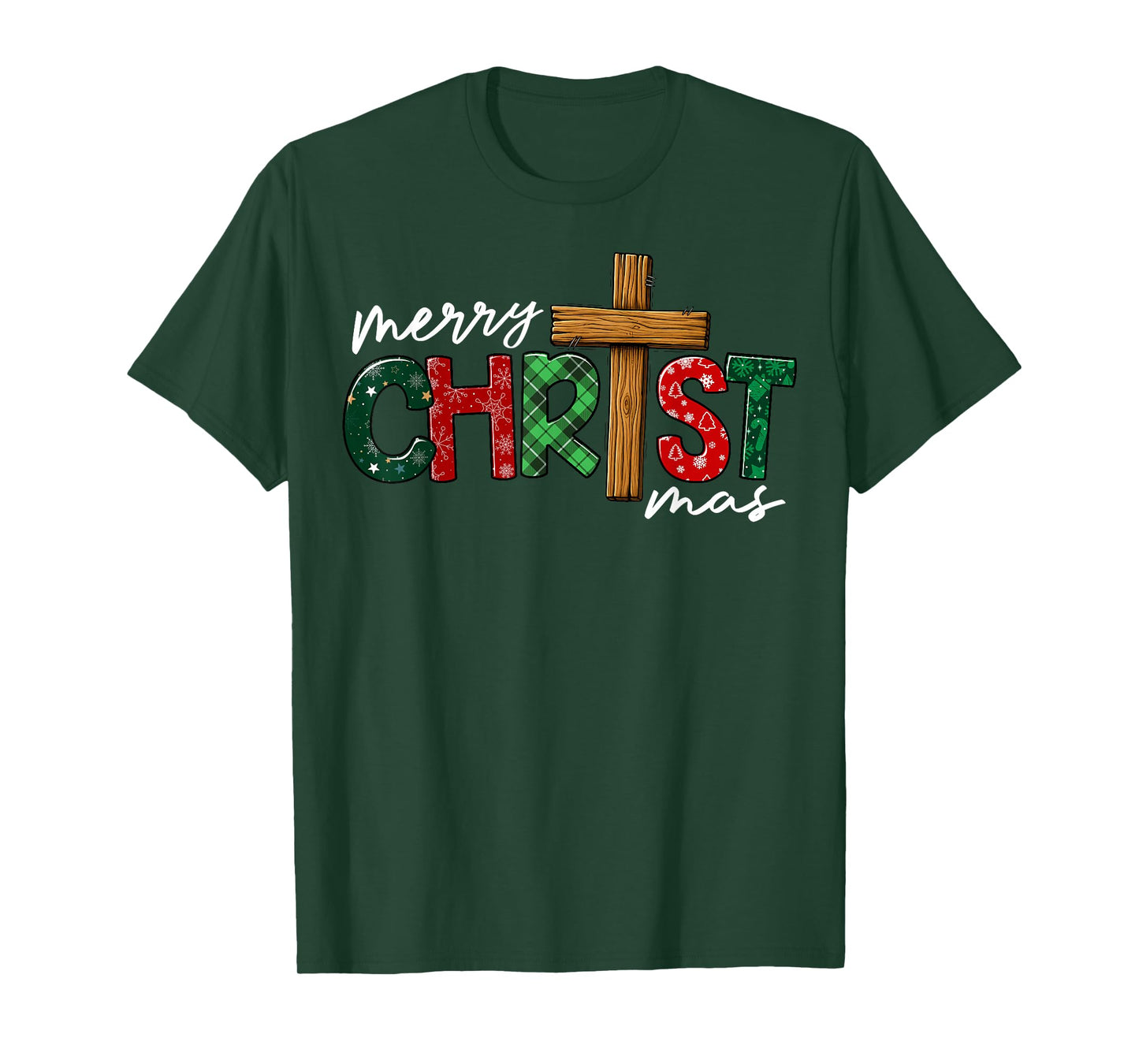Merry Christmas Family Christian Jesus Holiday Xmas Pajamas T-Shirt