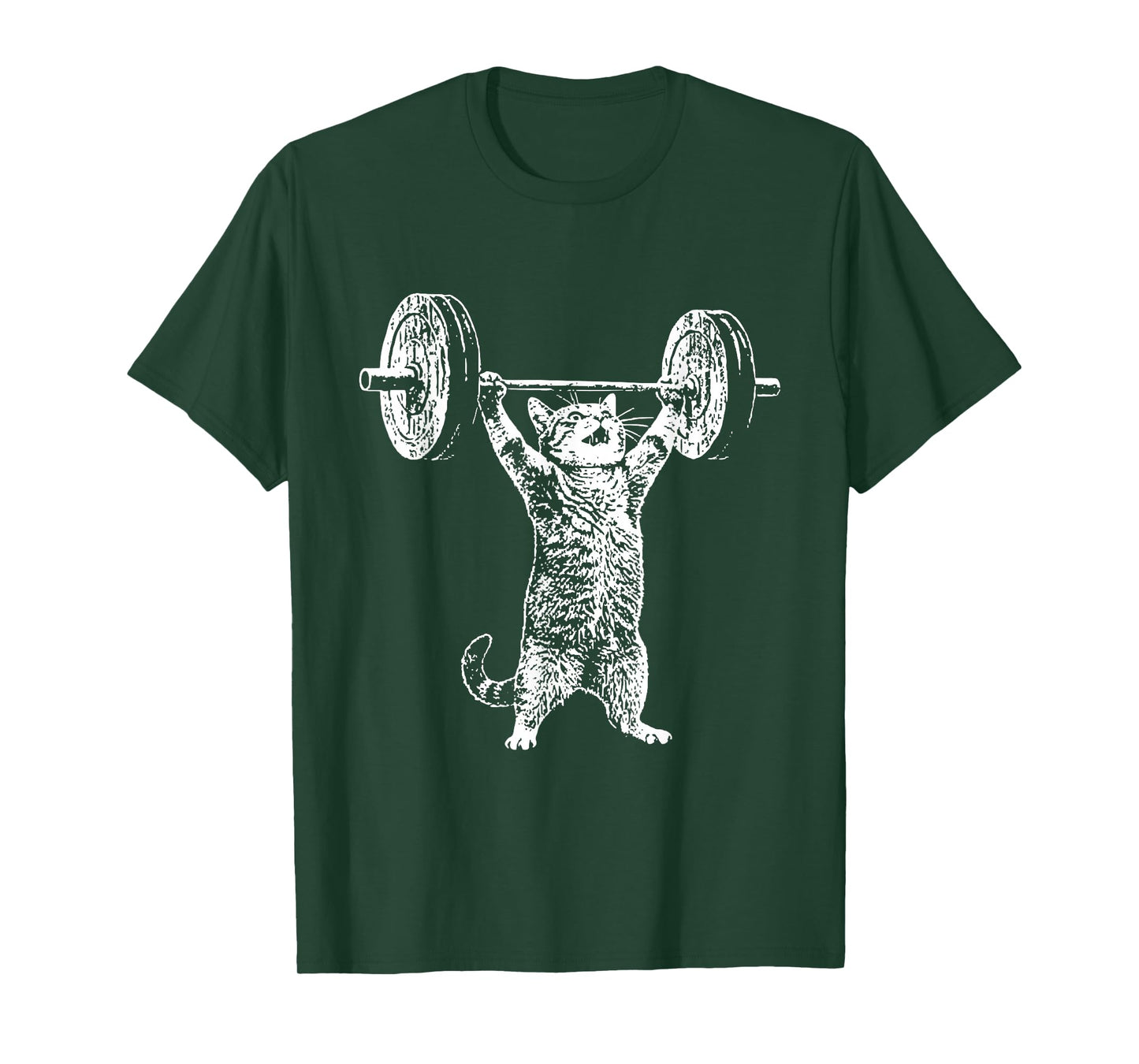 Funny Cat Gym Workout Deadlift Cat Meme Gym Pump Kitten T-Shirt