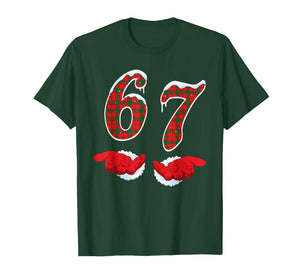 Funny Six Seven 67 Meme 67 Christmas Holiday Women Kids Xmas T-Shirt
