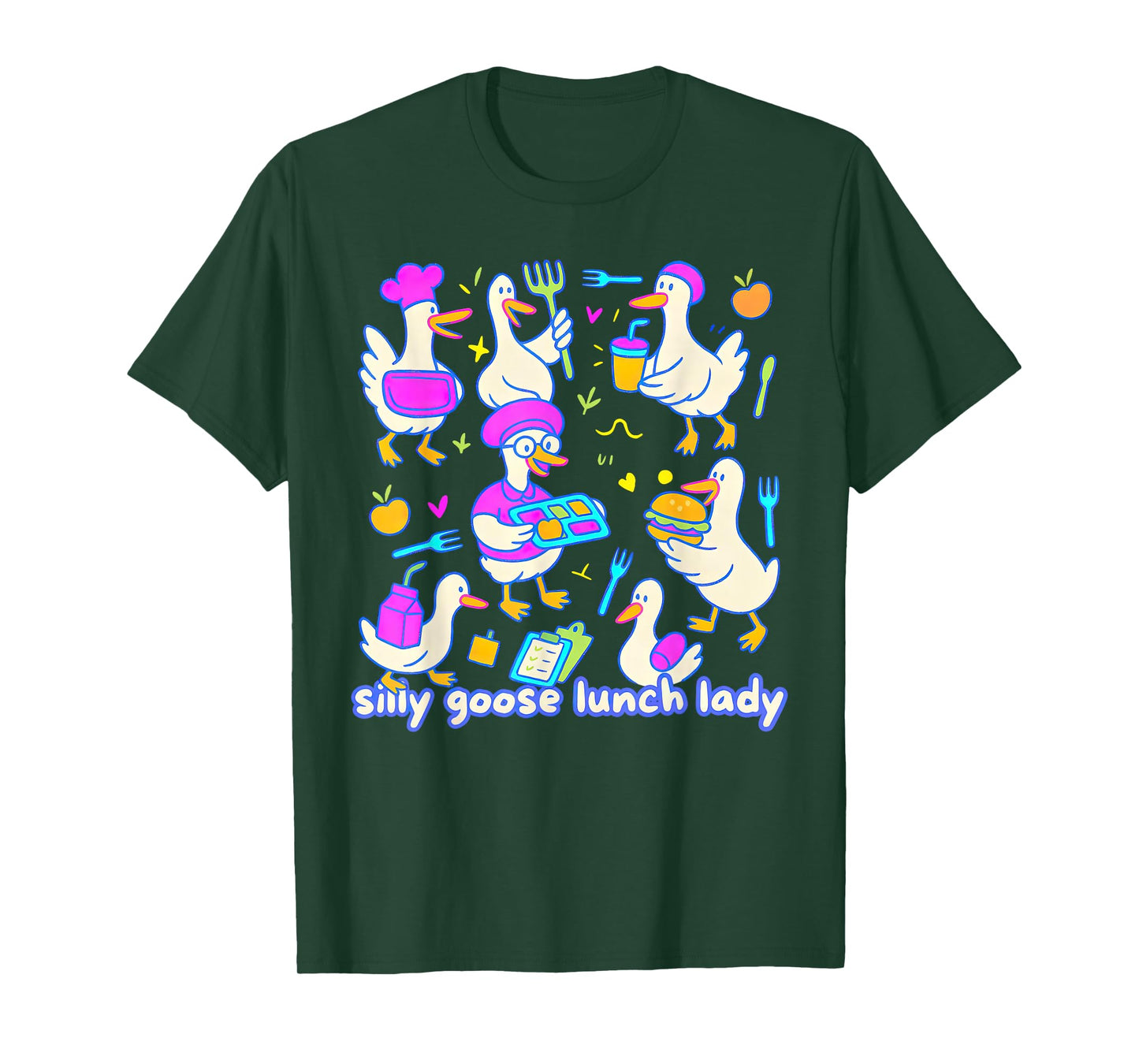 Silly Goose Lunch Lady School Cafeteria Crew Appreciation T-Shirt