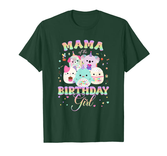 Birthday Family Squish Squad Mama of The Birthday Girl T-Shirt