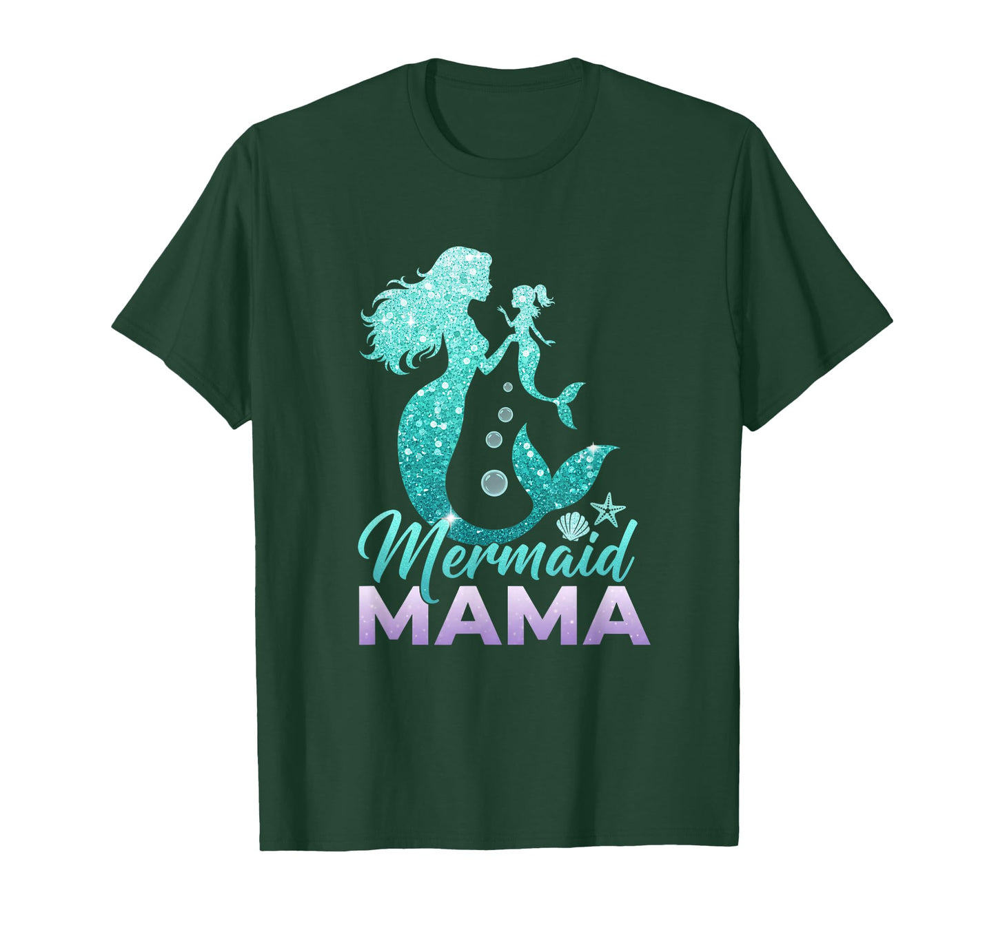 Mermaid Mermaid Mama Mermaid Mommy Birthday T-Shirt