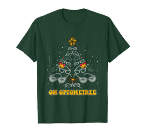 Oh Optometree Xmas Tree Ornaments Christmas Optometrist T-Shirt