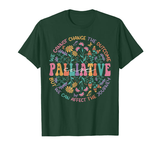 Wildflower Palliative Care Nurse OT Hospice Social Worker T-Shirt