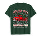 Funny Little Red Truck Hauling A Christmas Tree Xmas Trendy T-Shirt