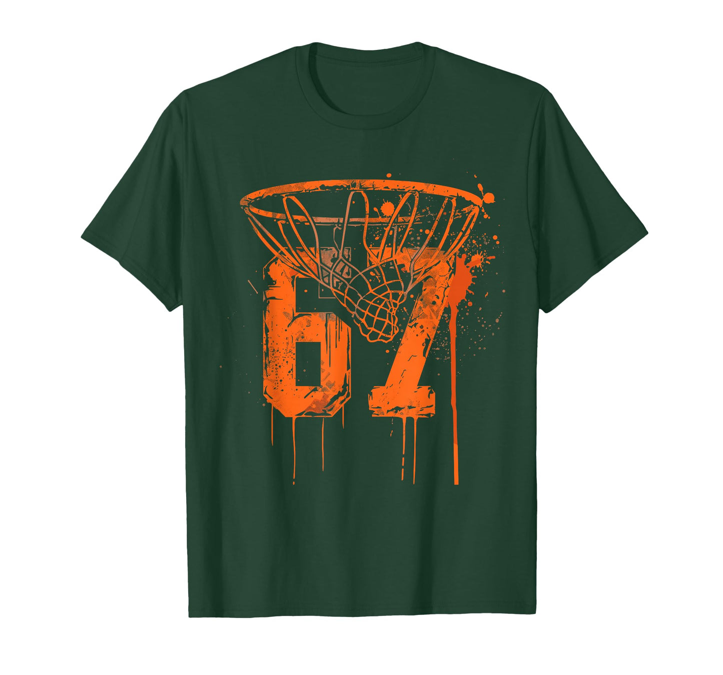 Basketball 67 Six Seven Alpha Slang 6 7 Meme Kids Teachers T-Shirt