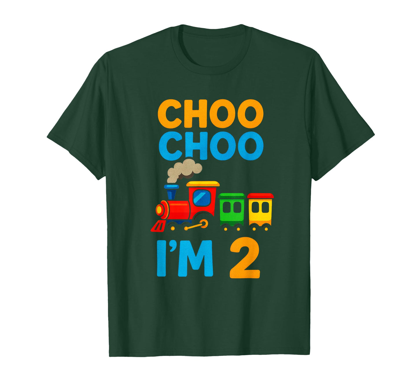 Choo Choo I'm 2 - Train Birthday T-Shirt