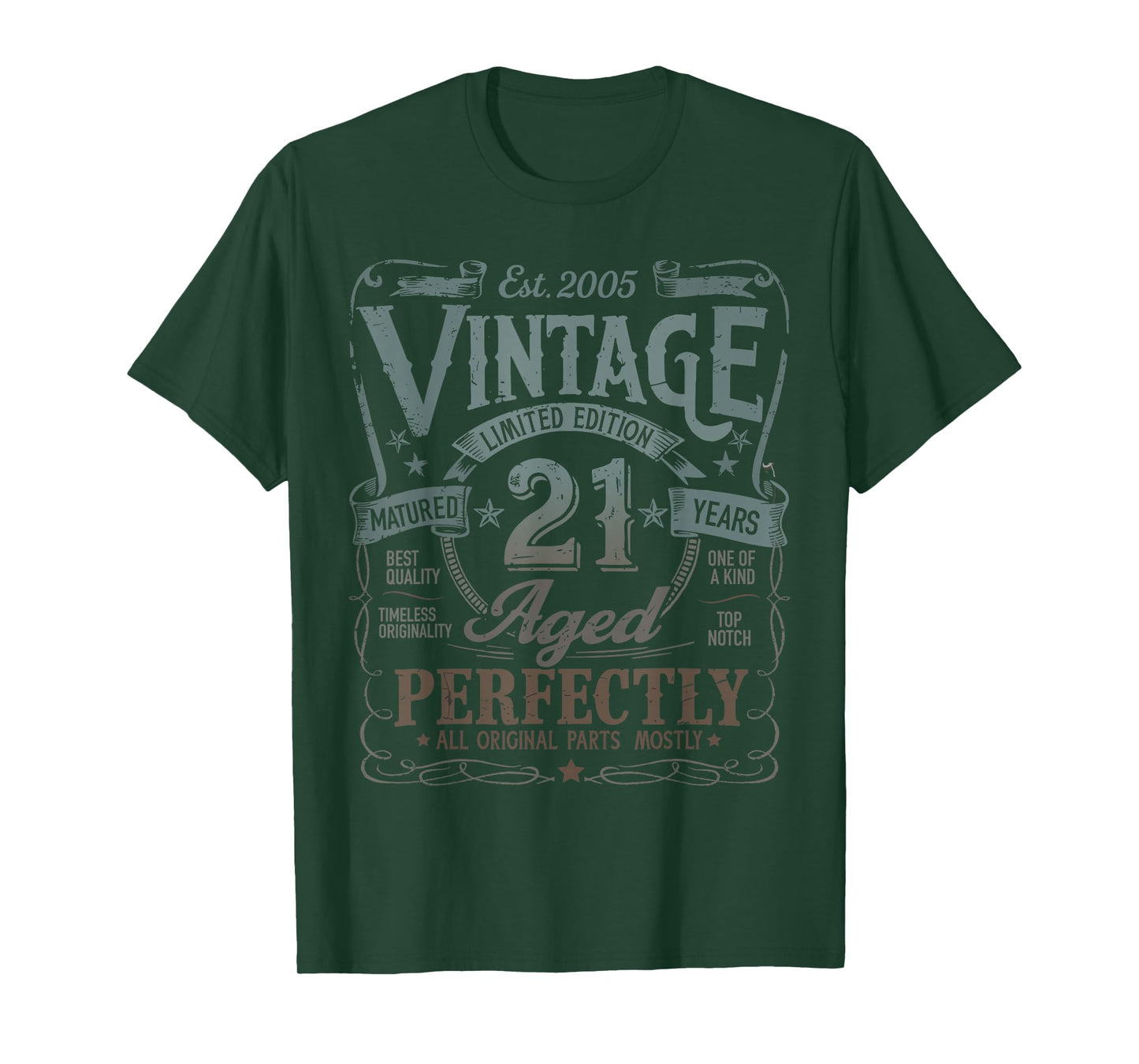 Vintage 2005 Limited Edition 21st Birthday 21 Years Old T-Shirt