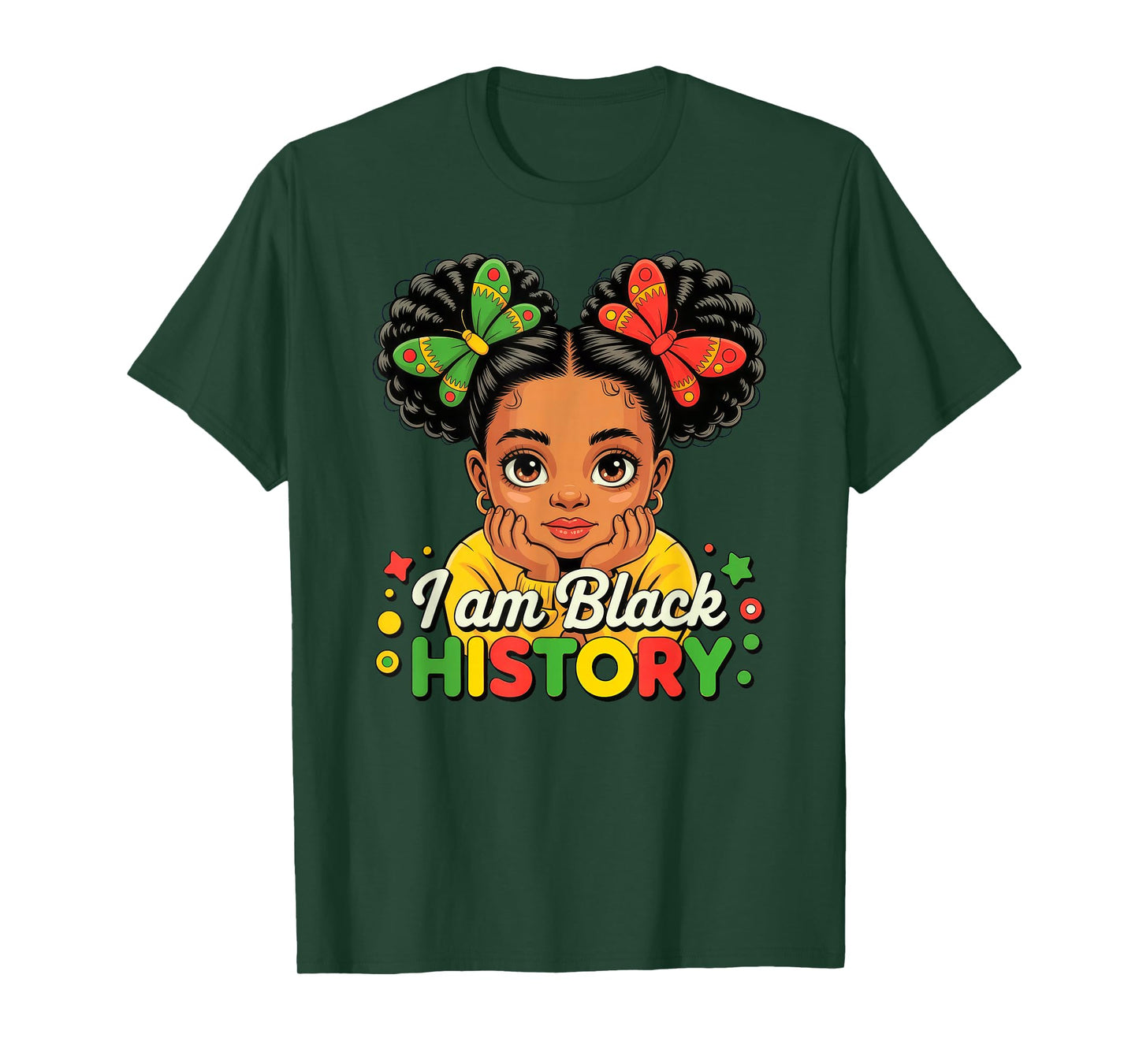 I Am Black History Girl Black History Month T-Shirt