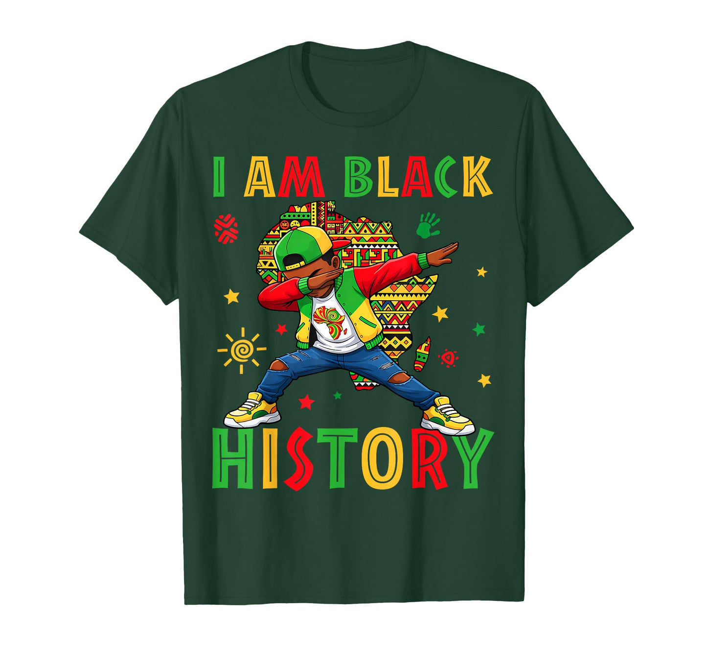 I Am Black History Month Black Melanin Boy Kids Toddlers T-Shirt