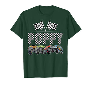 Poppy Retro Monster Truck Family Birthday Matching T-Shirt