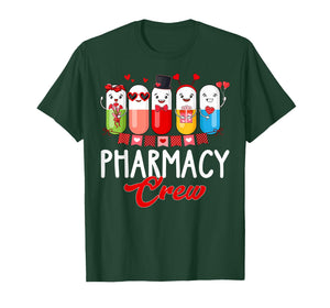 Pharmacy Crew Nurse Valentines Day Pharmacist Technician T-Shirt