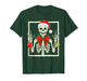 Cool Rocker Skeleton Santa Hat Christmas Punk Rock Xmas T-Shirt