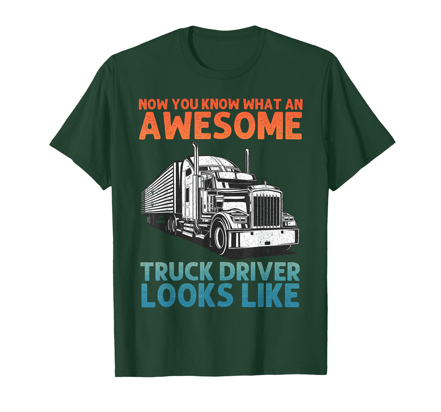 Truck Driver Art for Men Women Truck Driver Trucking Trucker T-Shirt
