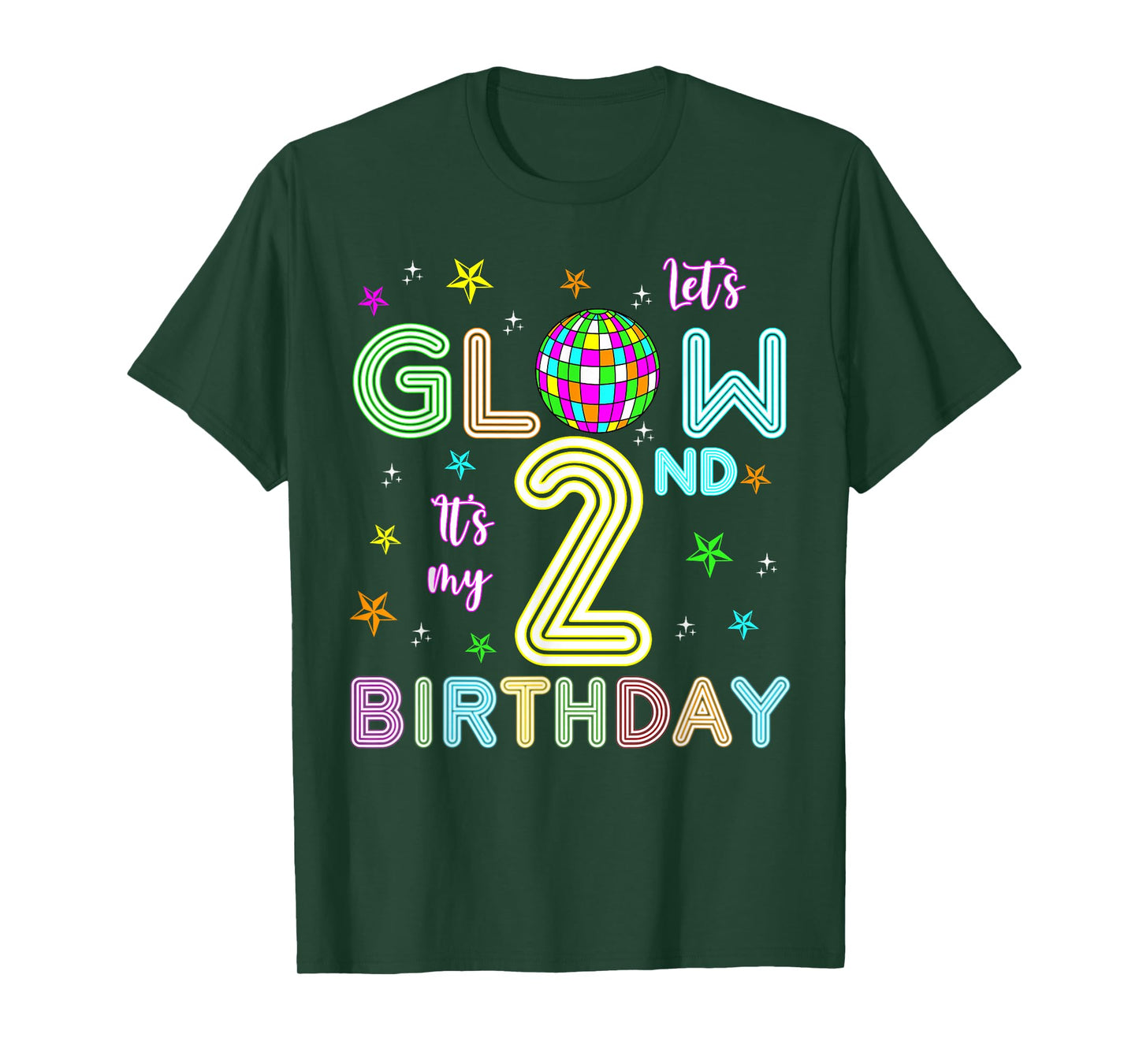 It's My 2nd Birthday Glowing 80s 2 Year Old T-Shirt