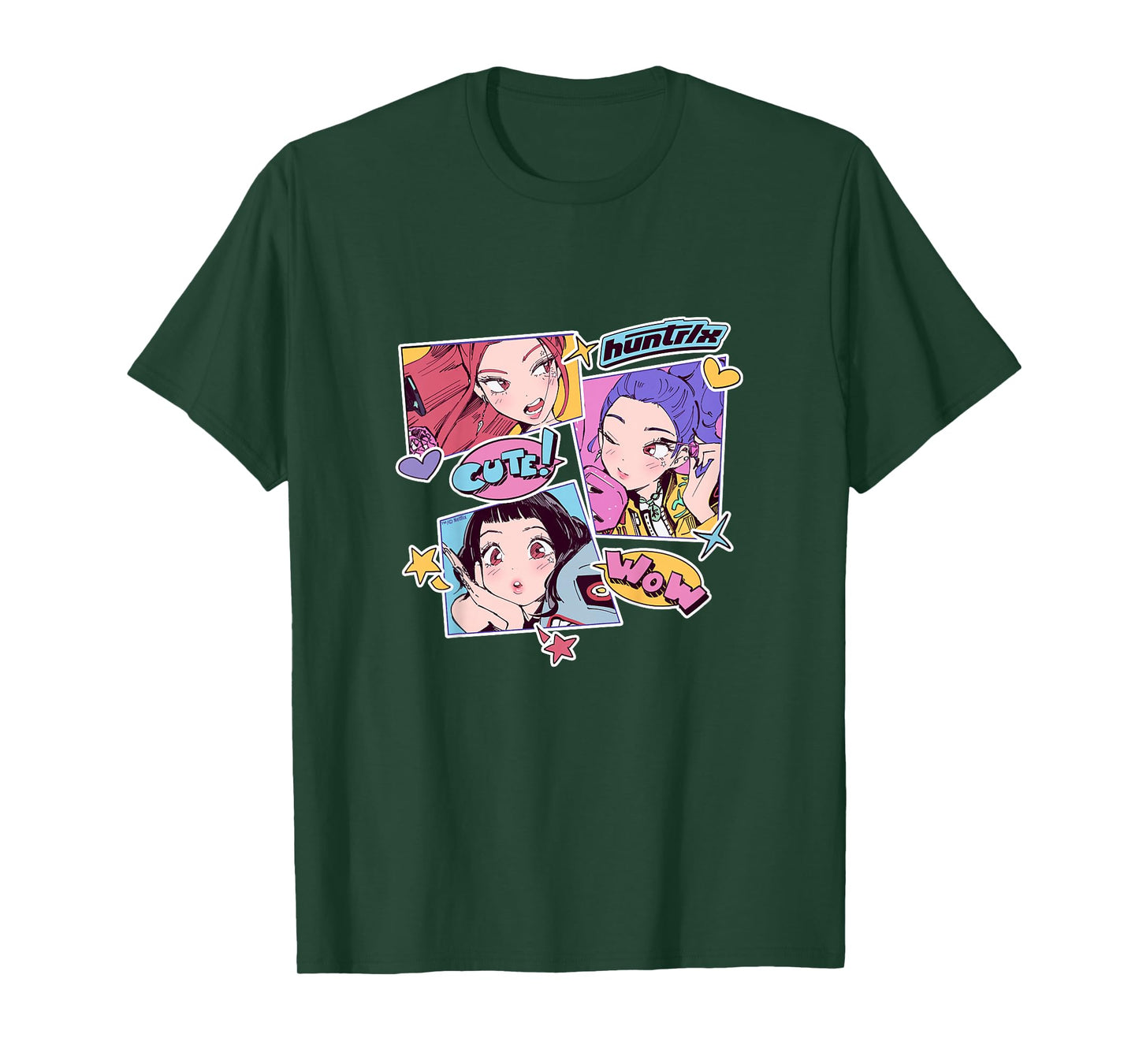 Kpop Demon Hunters Youth Sticker HUNTR/X Officially Licensed T-Shirt