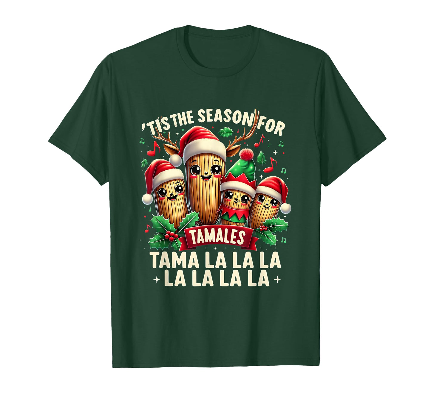 Xmas Tis The Season for Tamales Mexican Tamale Christmas T-Shirt
