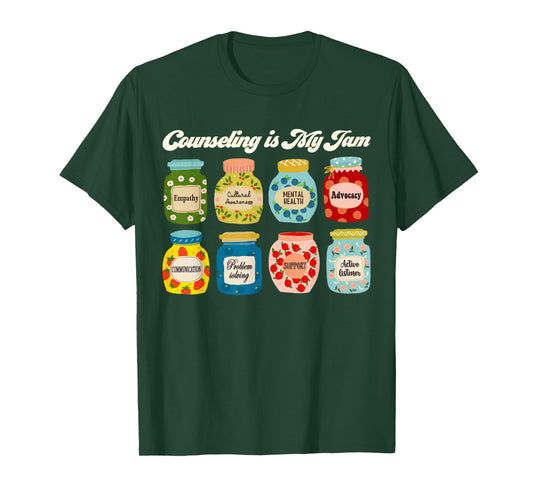 Groovy Counseling is My Jam School Psychologist Counselor T-Shirt
