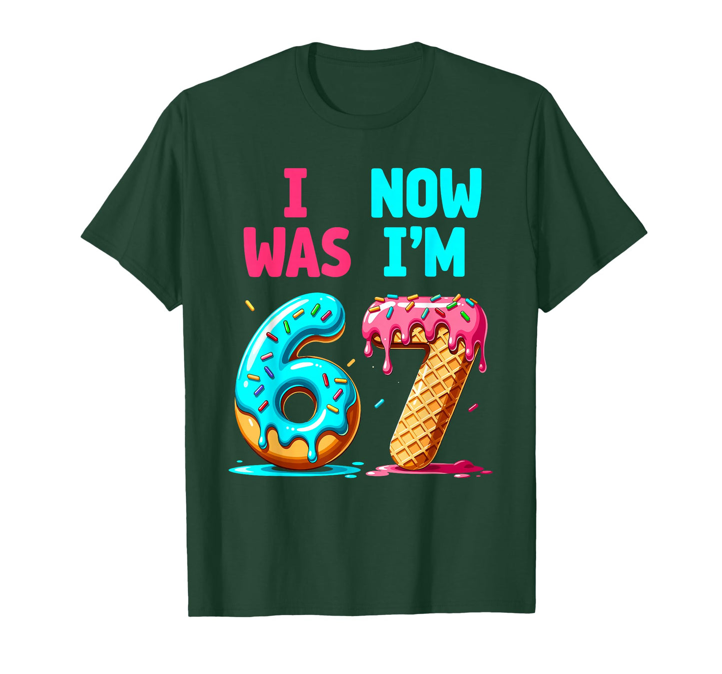 7 Year Old Birthday I was Six Now I'm Seven Boys Girls T-Shirt