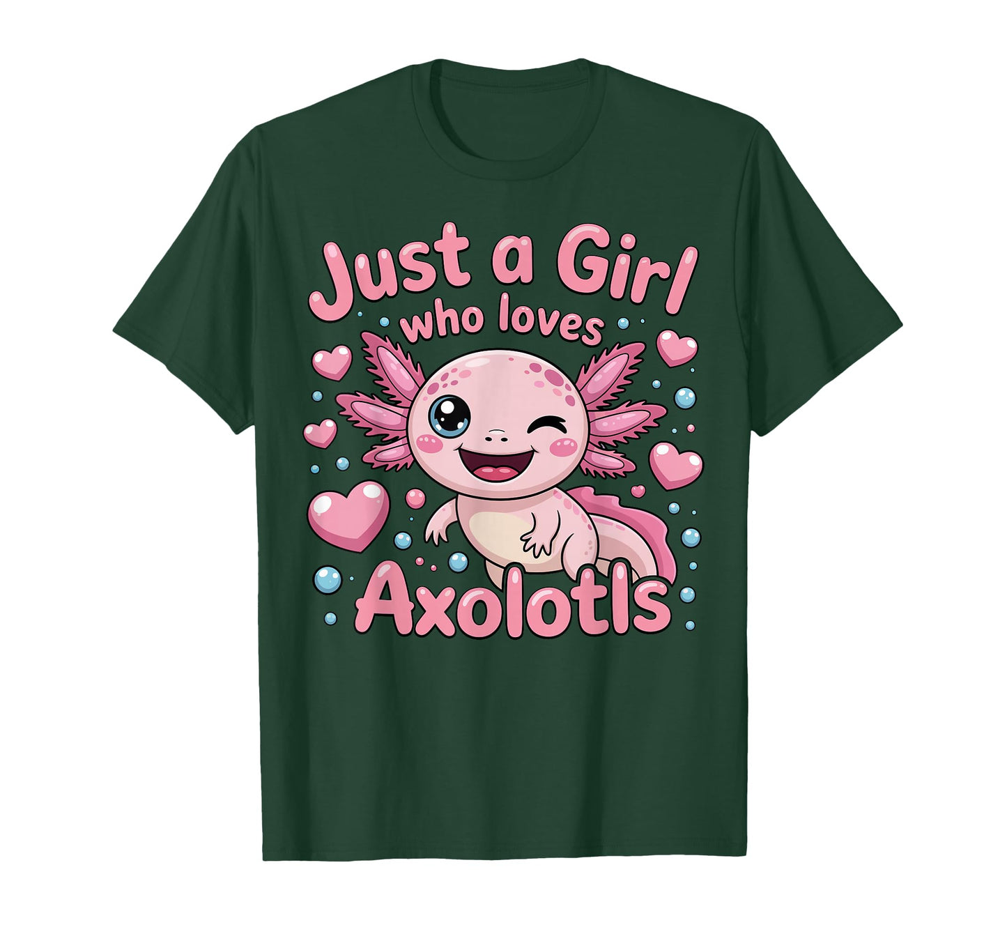 Axolotl Kawaii Just A Girl Who Loves Axolotls T-Shirt