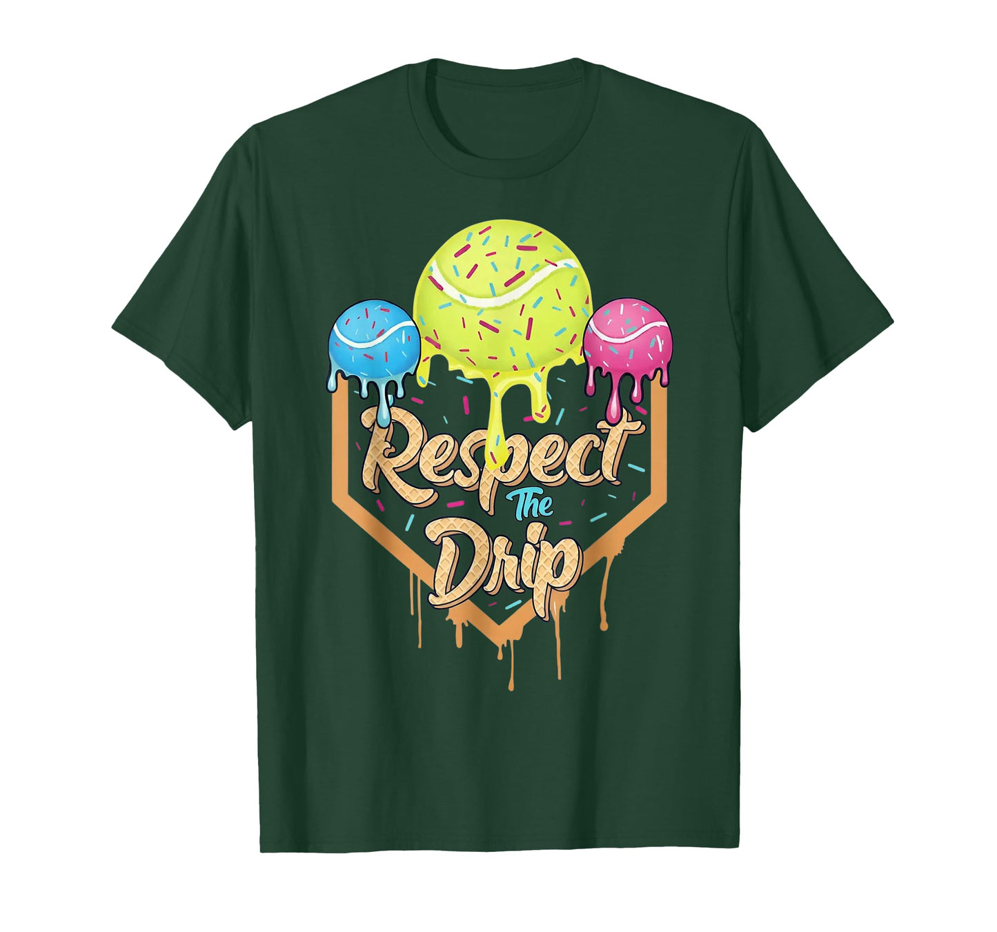 Funny Tennis Respect The Drip Cool Player Gift Idea T-Shirt