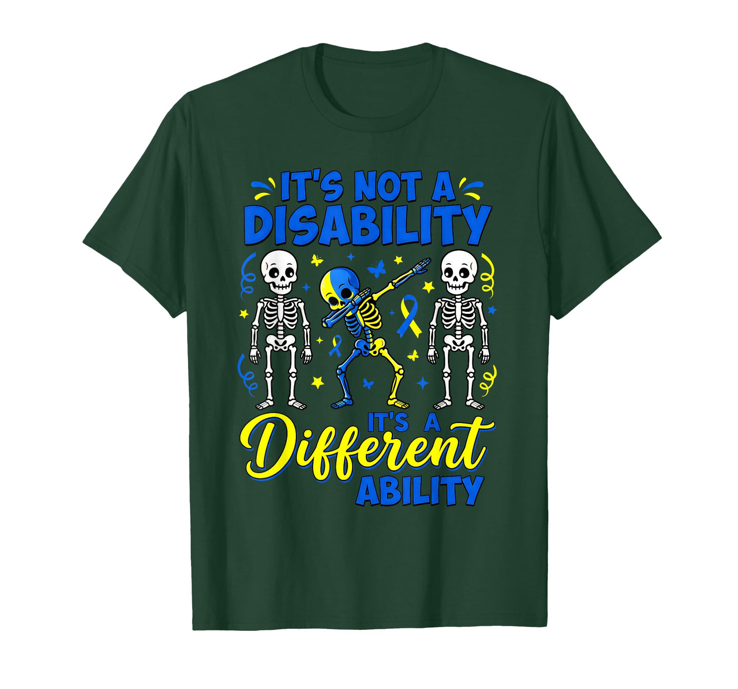 It's Not A Disability It's A Different Ability Down Syndrome T-Shirt
