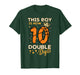 This Boy Now 10 Double Digits Crown 10th Birthday Boys Kids T-Shirt