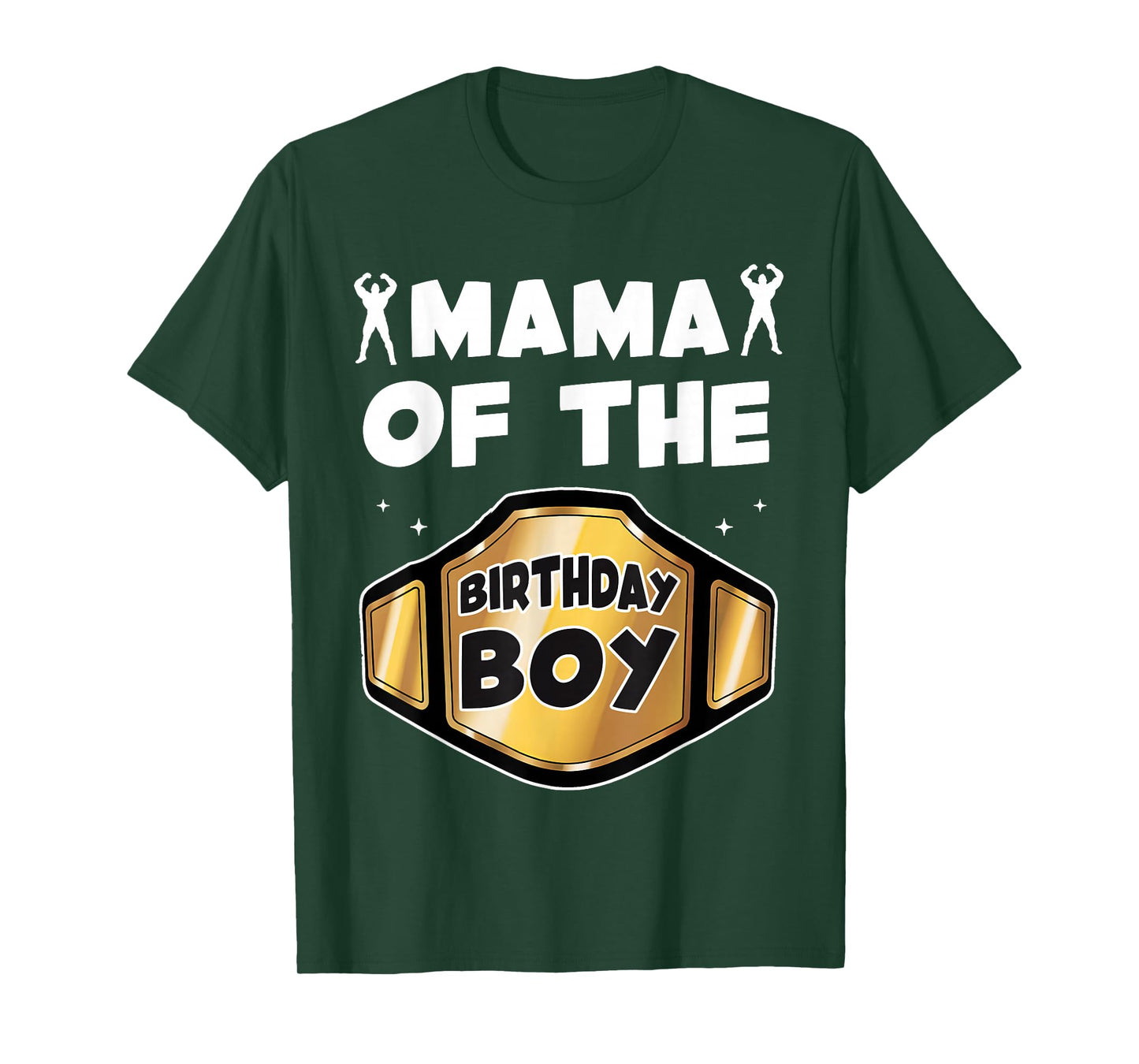 Mama of The Birthday Boy Wrestling Belt Birthday Kids Boys T-Shirt