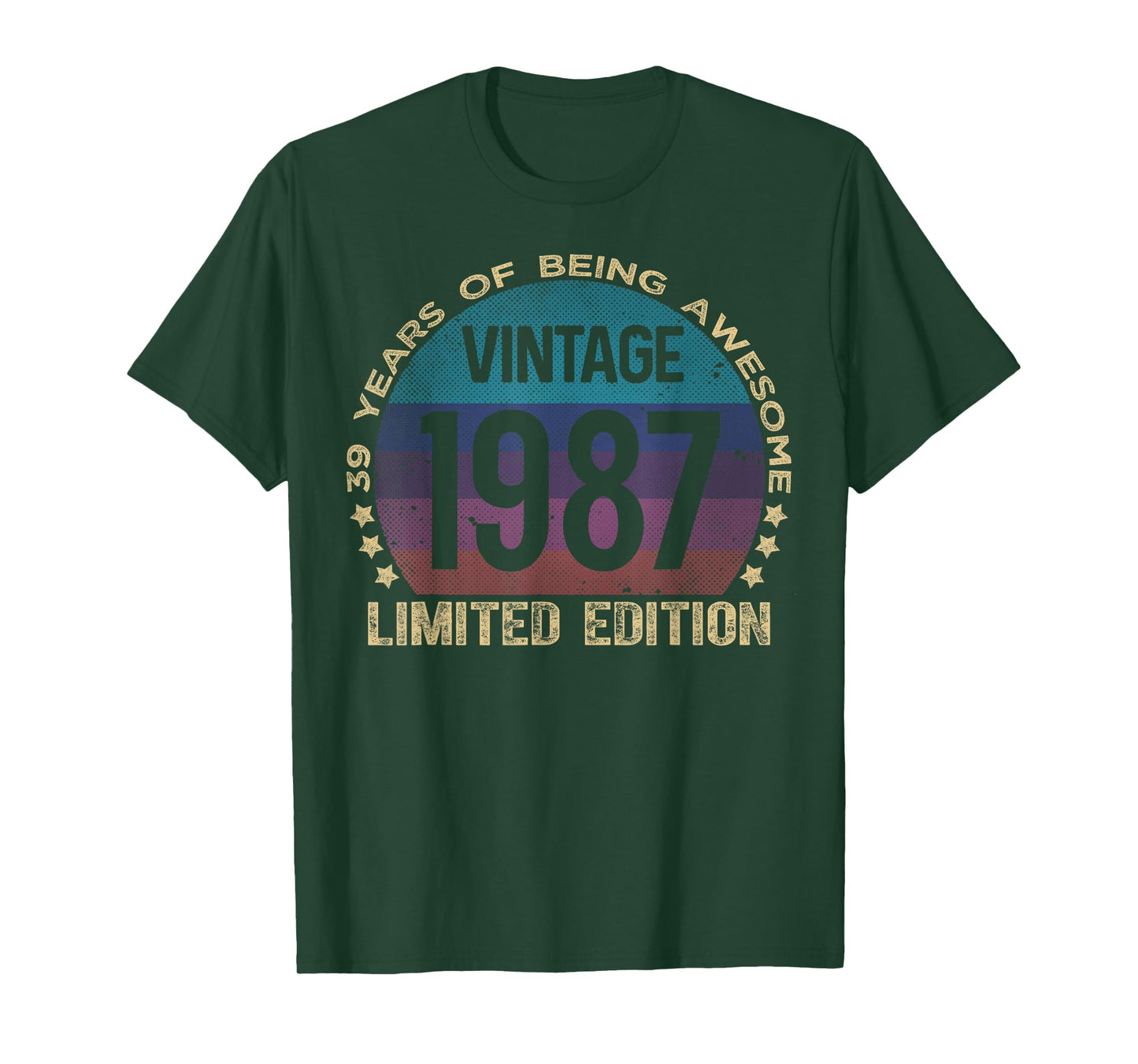 39 Year Old Gifts Vintage 1987 Limited Edition 39th Birthday T-Shirt