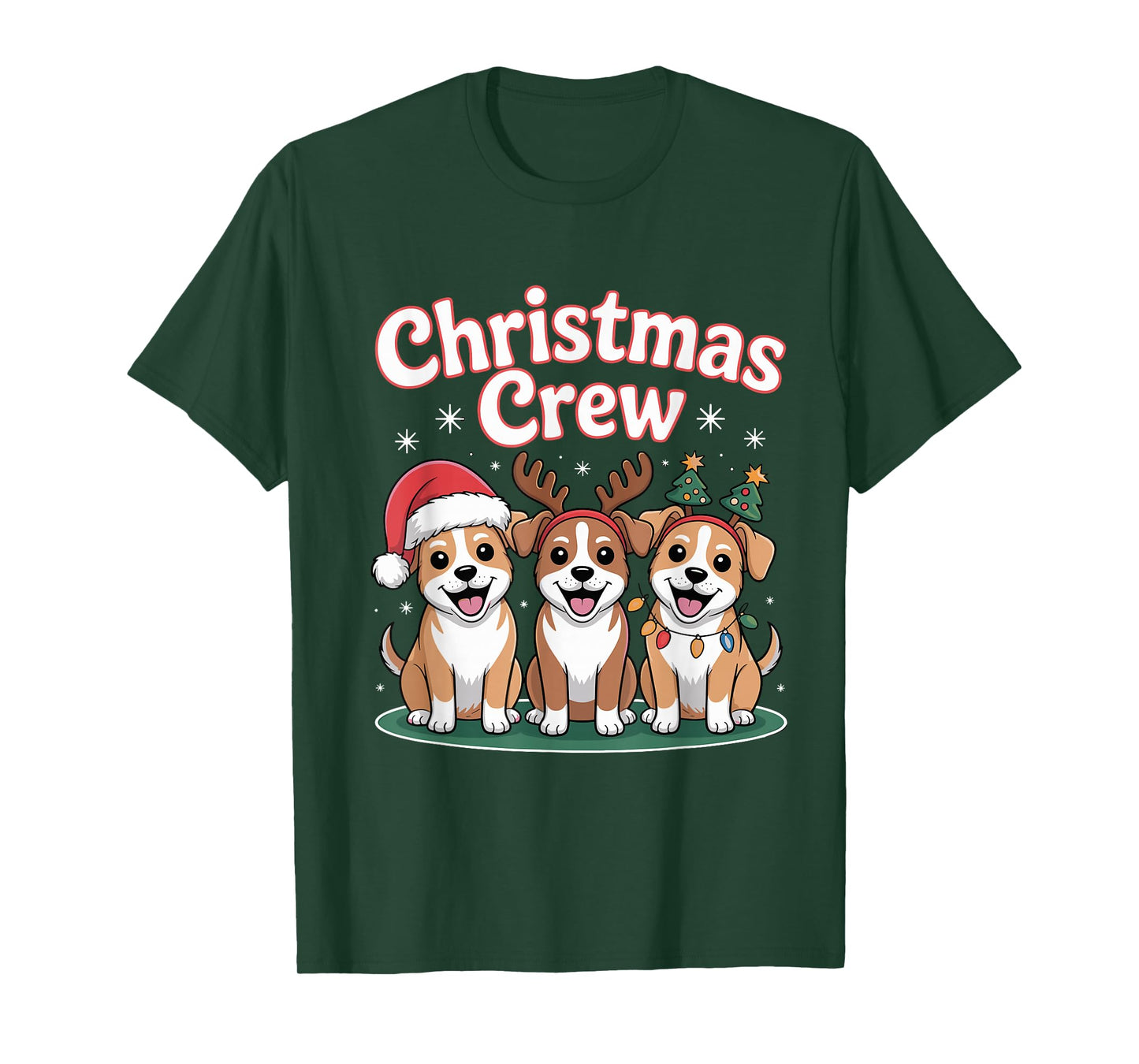 Christmas Crew Xmas Puppy Dog Breed Funny Christmas Pitsky T-Shirt