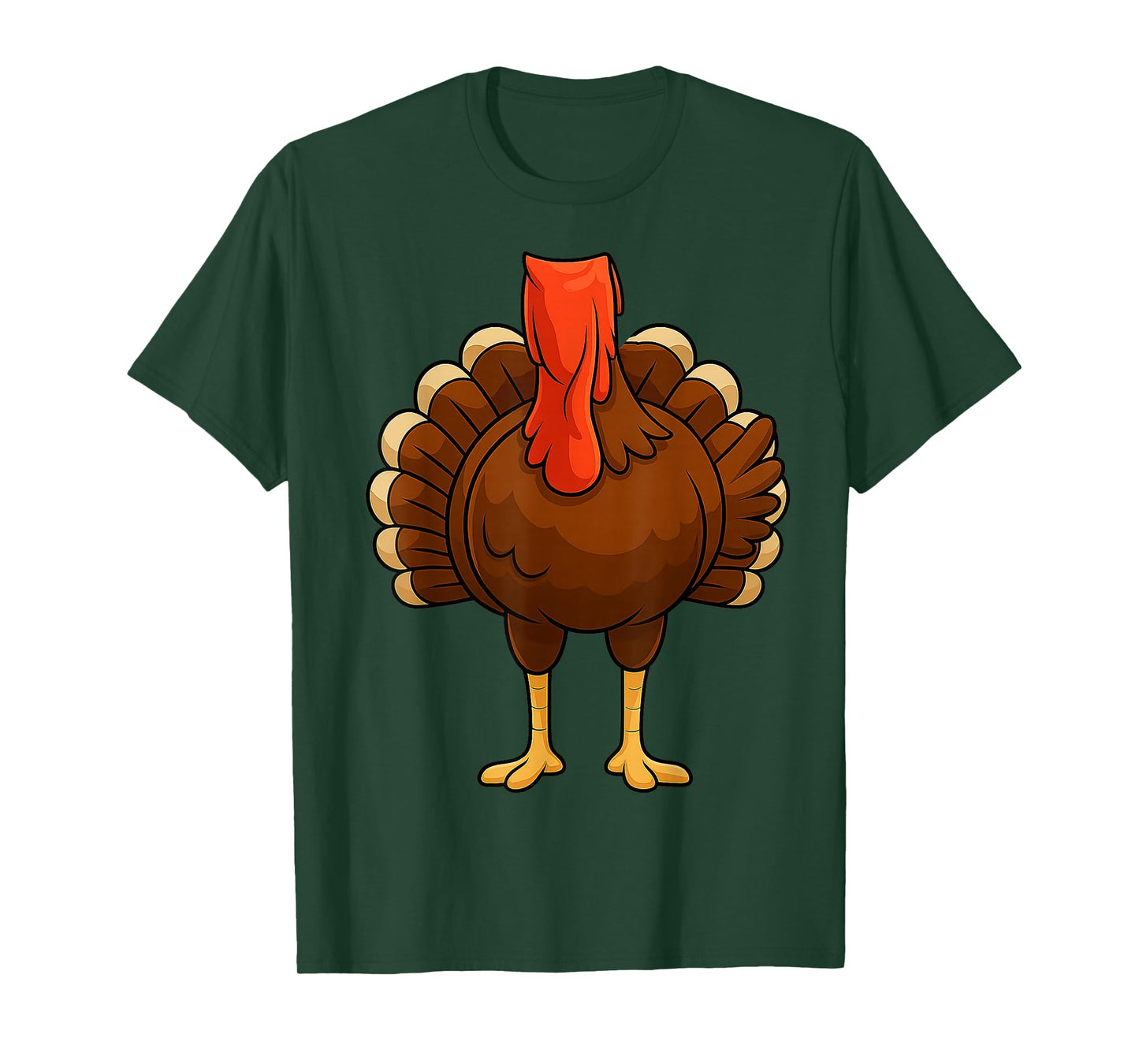 Funny Turkey Body Costume Thanksgiving Gifts Men Women Kid T-Shirt