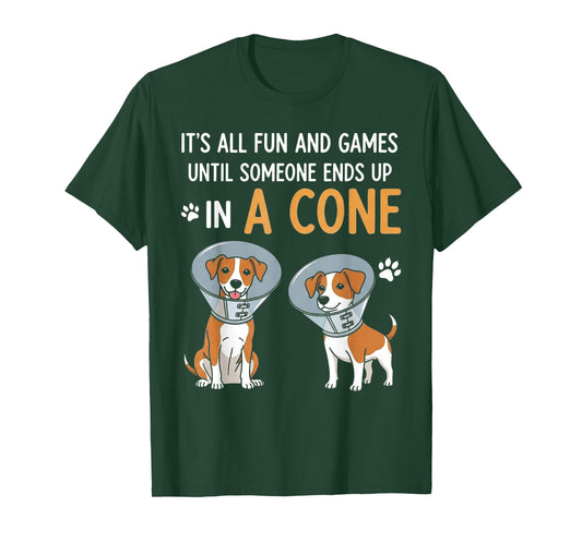 Veterinarian Funny Dog Cone Humor Vet Life Animal Doctor T-Shirt