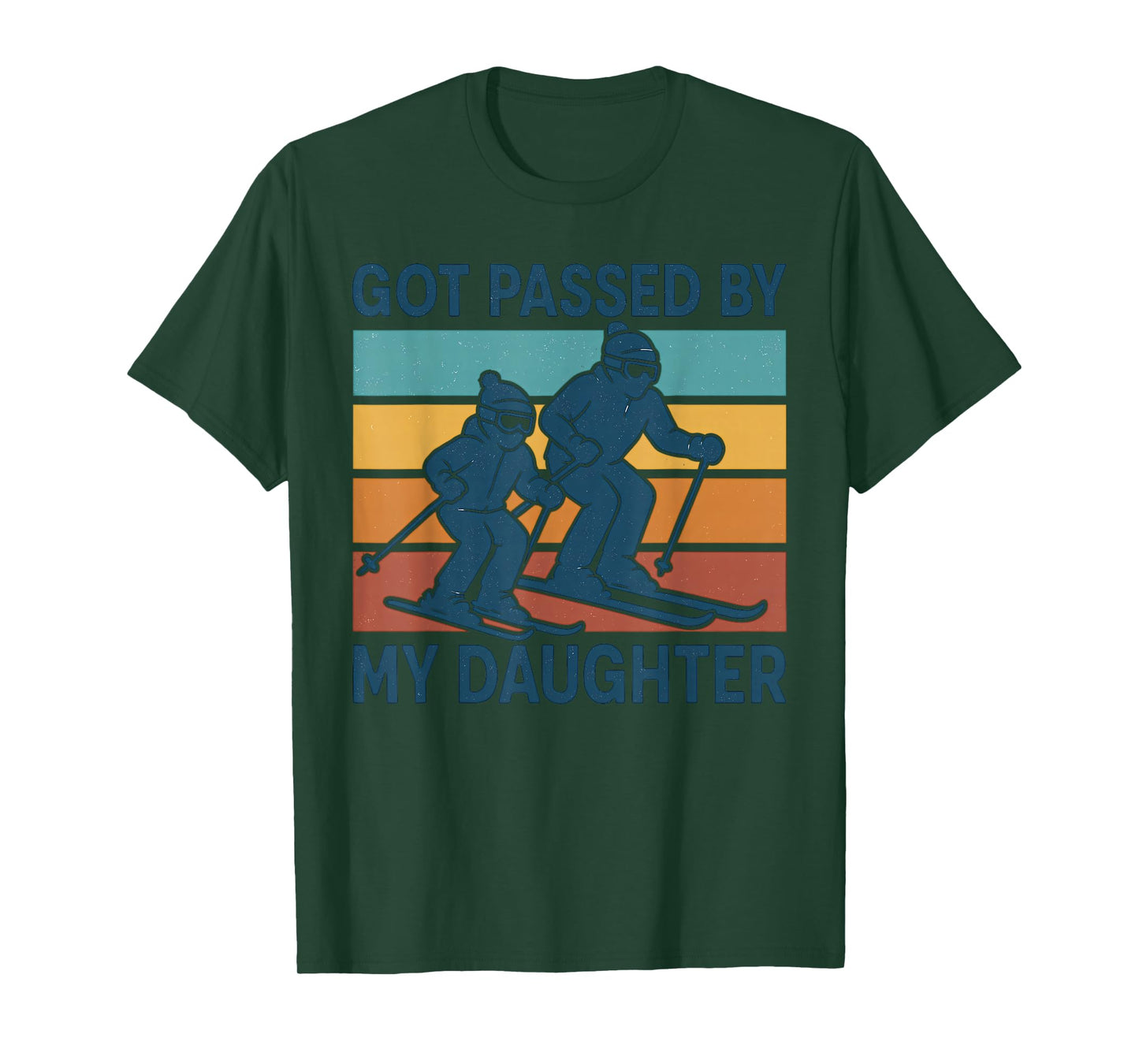 Got Passed by My Daughter Funny Skiing Retro Winter Sports T-Shirt