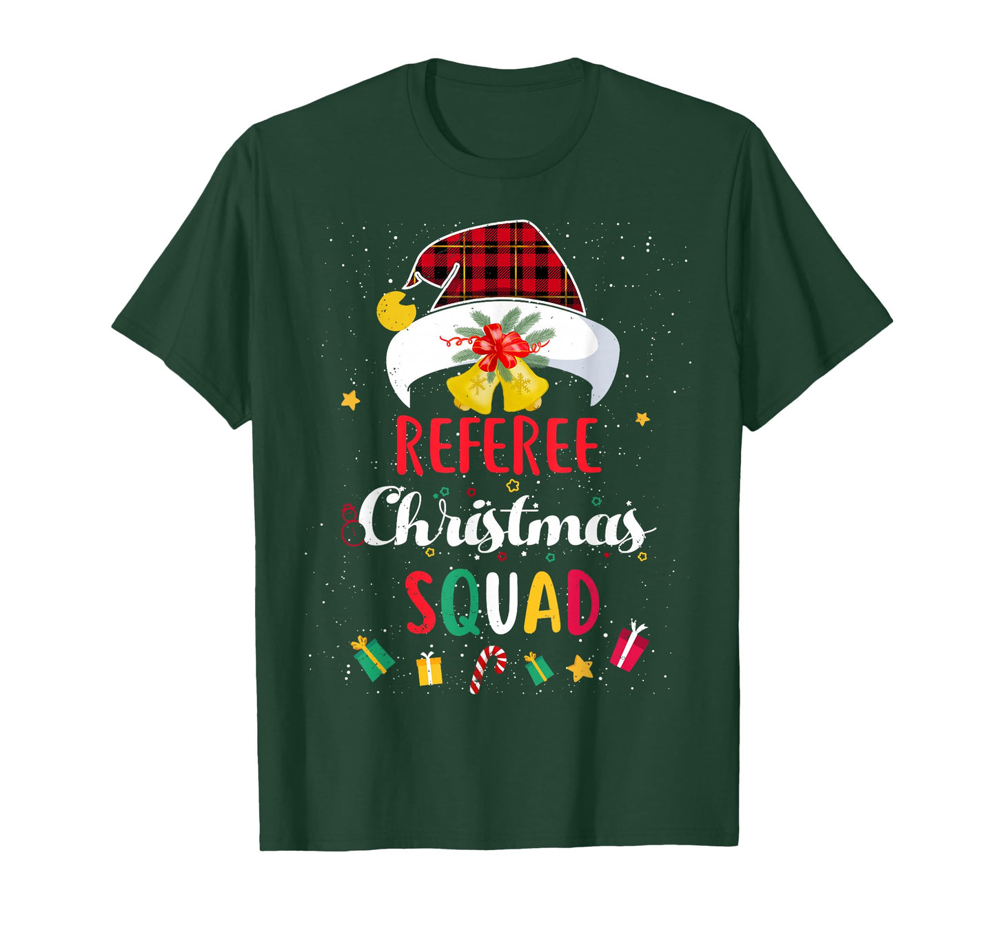 Referee Christmas Squad Santa Hat Umpire Match T-Shirt