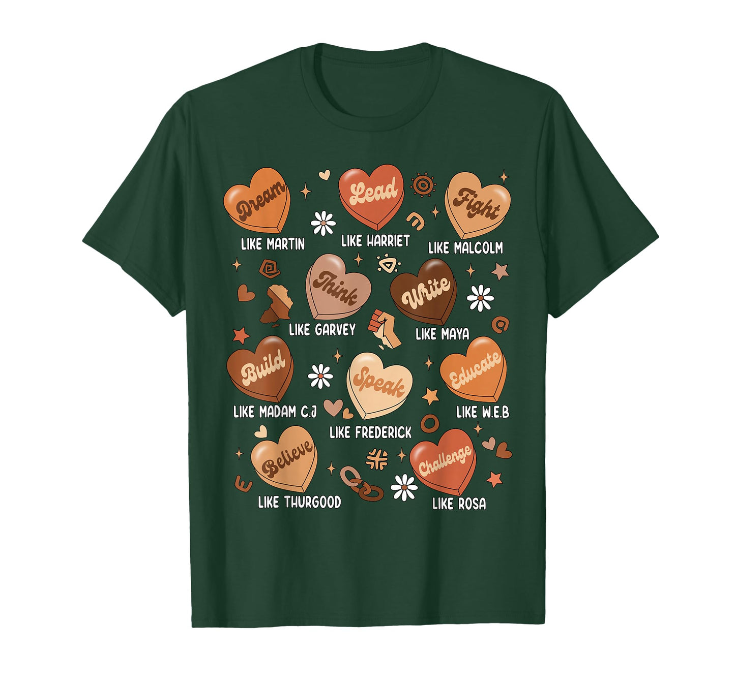 Black History Month Black Leaders African American Teachers T-Shirt