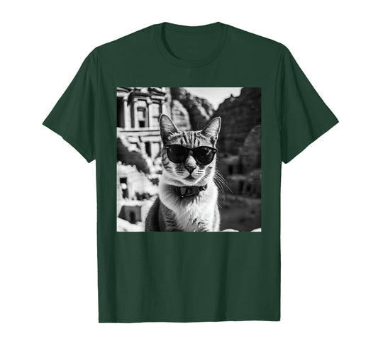 Cat in Jordan at Petra T-Shirt